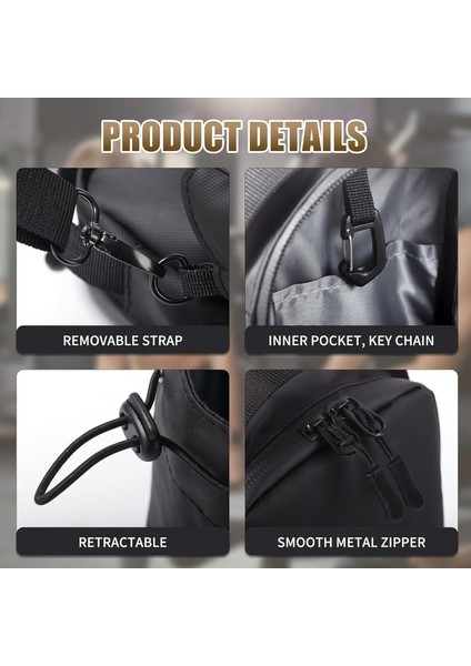 Manyetik Su Şişesi Tutucu Çanta Spor Salonu Fitness Seyahat Taşınabilir Şişe Telefon Saklama Çapraz Askılı Çanta-Siyah (Yurt Dışından) fırsatları