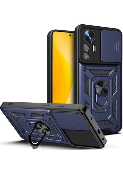 Xiaomi Mi 12 Lite Kılıf Kamera Sürgülü ve Tam Koruma Sağlayan Sert Puma Silikon Kılıf