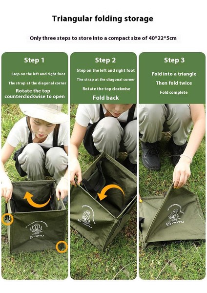 Aotu AT6361 27L Katlanabilir Dış Mekan Çöp Kutusu 600D Oxford Kumaş Kamp Saklama Çantası Taktik Düzenleyici-Ordu Yeşili (Yurt Dışından) fırsatları