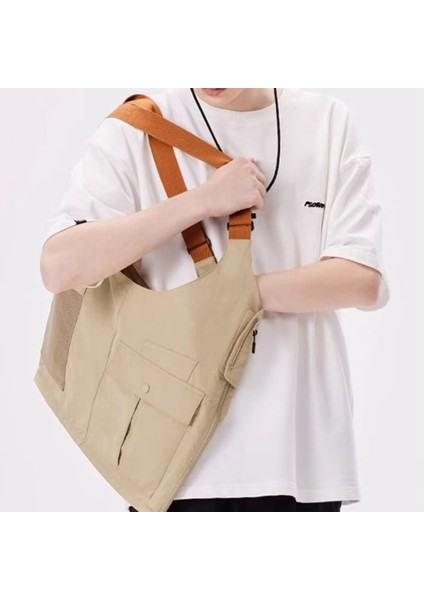 Çok Amaçlı Yelek Çantası Açık Hava Aktiviteleri Için Oxford Kumaş Tek Omuz Tote Çanta Iş Giyim Yeleği, Beden S (Yurt Dışından) fırsatları