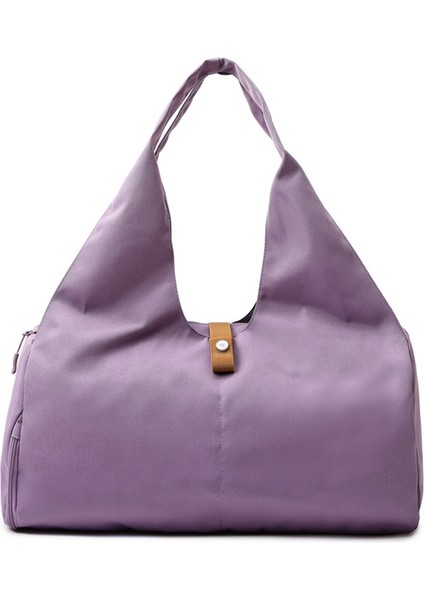 BED-647 Islak ve Kuru Ayırıcı Fitness Yoga Çantası Oxford Kumaş Seyahat Tote Çantası-Açık Mor (Yurt Dışından)