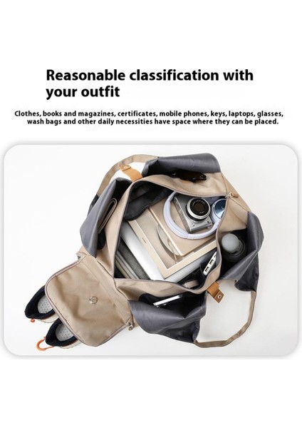 BED-647 Islak ve Kuru Ayırıcı Fitness Yoga Çantası Oxford Kumaş Seyahat Tote Çantası-Açık Mor (Yurt Dışından) modelleri