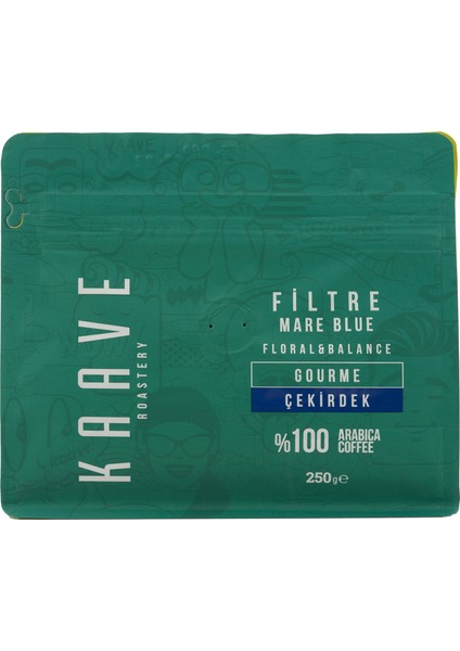 Filtre Mare Blue Çekirdek Kahve 250 gr