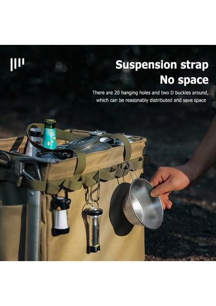 Açık Hava Kamp Seyahat Aletleri Depolama Büyük Kapasiteli Çanta Katlanır Odun Çantası Piknik Barbekü Çatal Bıçak Takımı Düzenleyici-Ordu Yeşili (Yurt Dışından) modelleri