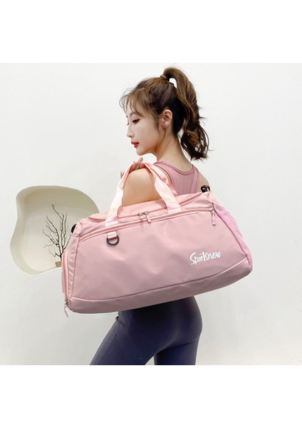 Oxford Kumaş Unisex Su Geçirmez Fitness Tote Çapraz Askılı Çanta Büyük Kapasiteli Seyahat Bagaj Çantası-Gri (Yurt Dışından) fırsatları