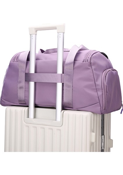 Oxford Kumaş Unisex Su Geçirmez Fitness Tote Çapraz Askılı Çanta Büyük Kapasiteli Seyahat Bagaj Çantası-Gri (Yurt Dışından) indirimleri