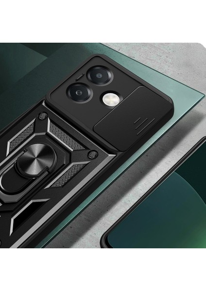 Oppo A3 Kılıf Kamera Sürgülü Tam Koruma Lyon Kapak modelleri