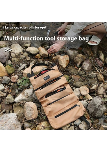 Aotu AT6944 Kamp Aletleri Çantası Oxford Kumaş Alet Düzenleyici Rulo Saklama Çantası-Ordu Yeşili (Yurt Dışından) fiyatları