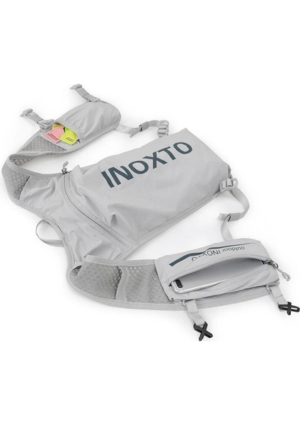 OUTDOOR INOXTO 591 5L Açık Hava Spor Sırt Çantası Koşu Bisiklet Nefes Alabilir Çift Omuz Çantası-Açık Gri/Mavi (Yurt Dışından) indirimleri