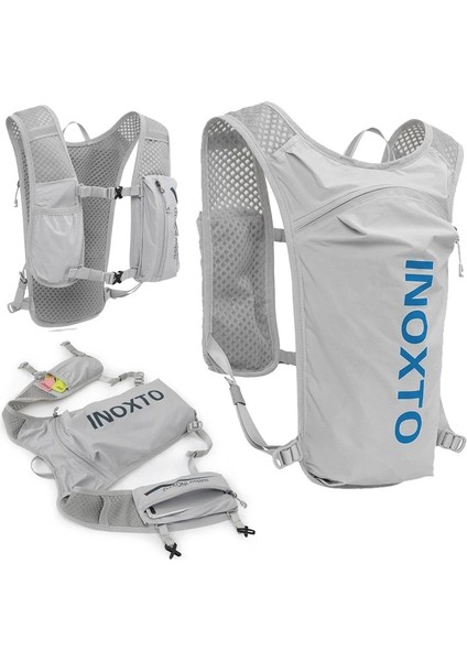 OUTDOOR INOXTO 591 5L Açık Hava Spor Sırt Çantası Koşu Bisiklet Nefes Alabilir Çift Omuz Çantası-Koyu Gri/Turuncu (Yurt Dışından) fiyatları