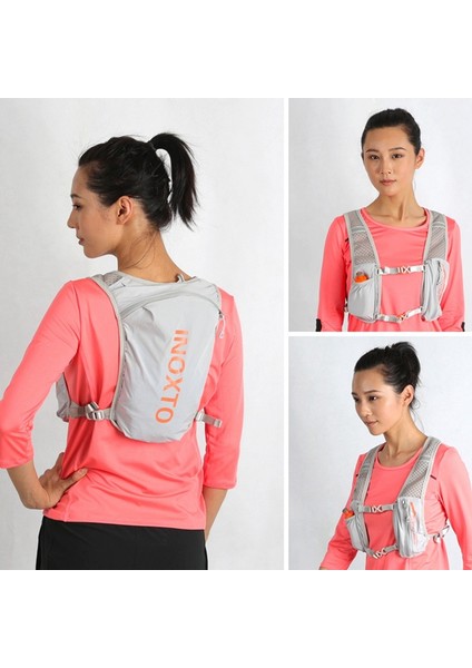 OUTDOOR INOXTO 591 5L Açık Hava Spor Sırt Çantası Koşu Bisiklet Nefes Alabilir Çift Omuz Çantası-Siyah/Mavi (Yurt Dışından) fırsatları