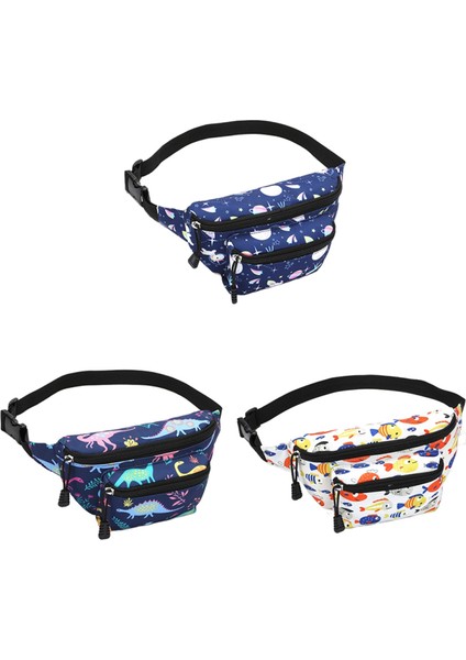 Karikatür Desenli Çocuk Bel Çantası Ayarlanabilir Askılı Oxford Kumaş Çocuk Göğüs ÇANTASI-N0308S (Yurt Dışından) indirimleri