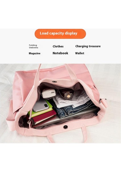 Seyahat Spor Çantası Su Geçirmez El Çantası Büyük Kapasiteli Spor Spor Çantası-Pembe (Yurt Dışından) fırsatları
