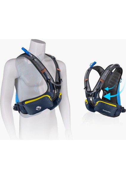 Anmeılu 1026 Açık Hava Sporları Su Çantası Saklama Cebi Sırt Çantası Su Geçirmez Naylon Maraton Sırt Çantası-Yeşil (Yurt Dışından) modelleri