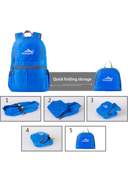 Huwaıjıanfeng 1619 Katlanabilir Açık Hava Su Geçirmez Oxford Kumaş Sırt Çantası Kamp Seyahat Sırt Çantası-Mor (Yurt Dışından) modelleri