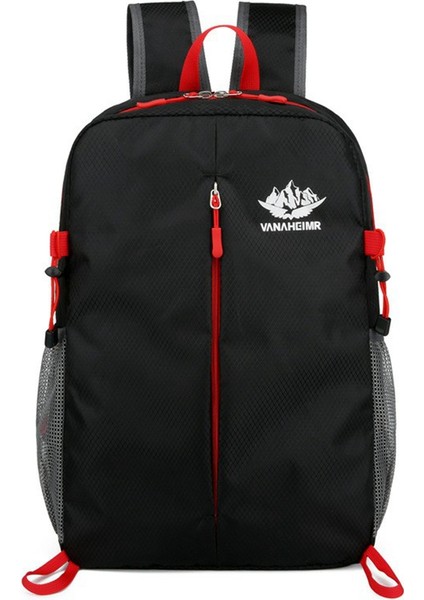 Vanaheımr 528 Katlanabilir Yürüyüş Sırt Çantası Hafif Polyester Dizüstü Bilgisayar Saklama Dış Mekan Seyahat Çantası-Siyah (Yurt Dışından)