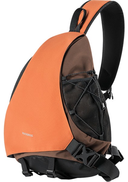 Rockbros 11,5 L Açık Hava Çapraz Askılı Çanta Tek Omuz Sırt Çantası Yürüyüş, Bisiklet, Dağcılık, Seyahat, Seyahat Için, 30170032 H60 30170032001-TURUNCU (Yurt Dışından)