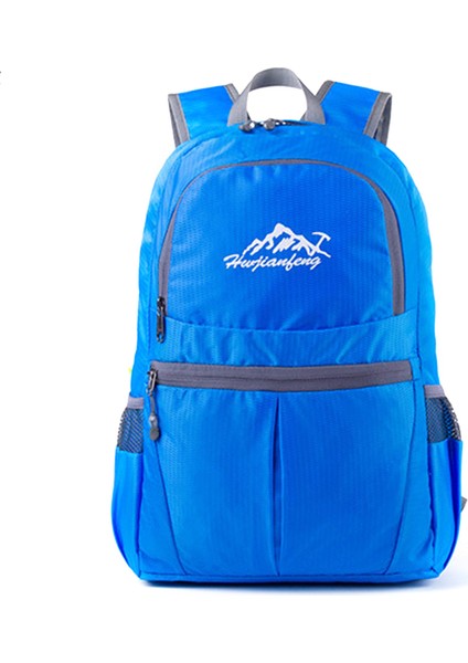 Huwaıjıanfeng 1619 Katlanabilir Açık Hava Su Geçirmez Oxford Kumaş Sırt Çantası Kamp Seyahat Sırt Çantası-Mavi (Yurt Dışından)