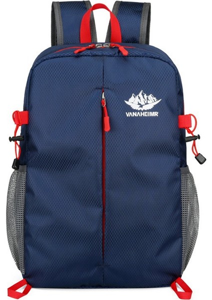 Vanaheımr 528 Katlanabilir Yürüyüş Sırt Çantası Hafif Polyester Dizüstü Bilgisayar Saklama Açık Hava Seyahat Çantası-Koyu Mavi (Yurt Dışından)