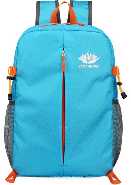 Vanaheımr 528 Katlanabilir Yürüyüş Sırt Çantası Hafif Polyester Dizüstü Bilgisayar Saklama Dış Mekan Seyahat Çantası-Gök Mavisi (Yurt Dışından)