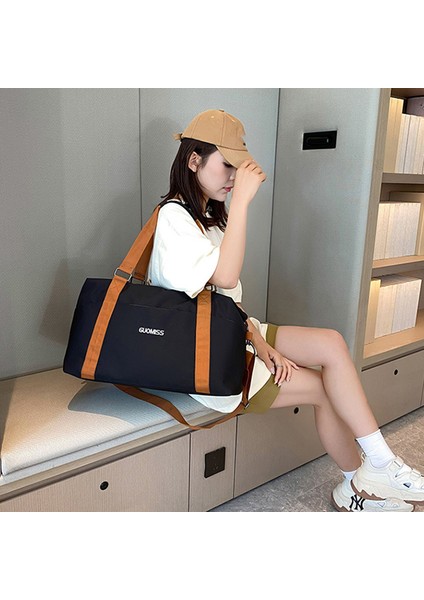 Guomıss GM-316 Beden L Oxford Kumaş Su Geçirmez Fitness Yoga Tote Çapraz Askılı Çanta Seyahat Bagaj Çantası-Koyu Mavi (Yurt Dışından) fiyatları