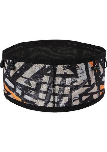 Çok Işlevli Elastik Spor Bel Çantası Büyük File Cep Telefonu Koşu Çantası Bisiklet Tırmanma Su Şişesi Kılıfı, Boyut: M-Siyah Turuncu (Yurt Dışından)