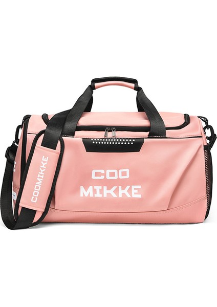 Oxford Kumaş Spor Çantası Spor Çantası Hafta Sonu Gecelik Omuz Çantası Islak Kuru Ayırma Cepli-Turuncu (Yurt Dışından)