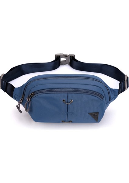Tough Slhs Açık Hava Spor Bel Çantası Su Geçirmez Naylon Göğüs Çapraz Askılı Çanta Bisiklet Bel Çantası-Koyu Mavi (Yurt Dışından)