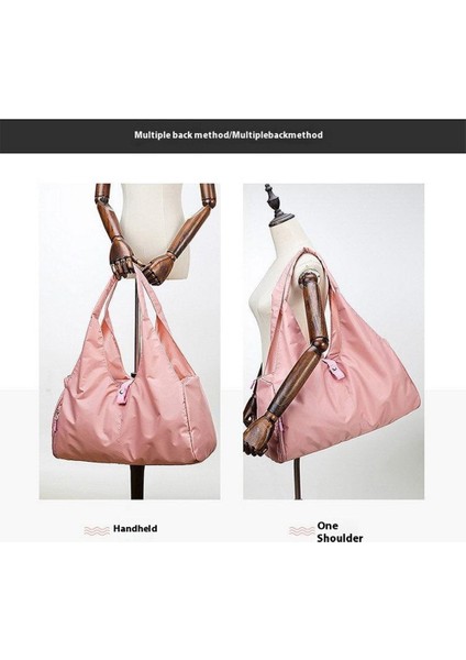 BED-9B07 Fitness Yoga Yüzme Çantası Oxford Kumaş Günlük Seyahat Tote Çantası-Pembe (Yurt Dışından) indirimleri