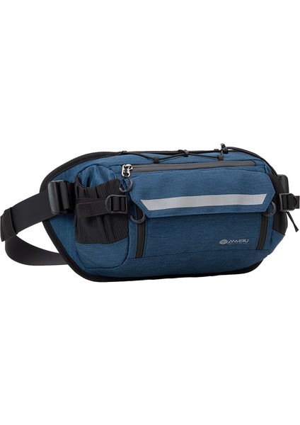 Anmeılu 8017 Ultra Hafif Bisiklet Bel Çantası Naylon Koşu Spor Çantası-Koyu Mavi (Yurt Dışından)