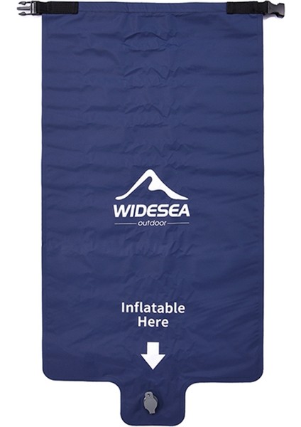Wıdesea WSCM-999 Kamp Taşınabilir Katlanabilir Şişme Hava Yastığı Açık Hava Yürüyüşü Trekking Için-Lacivert (Yurt Dışından)