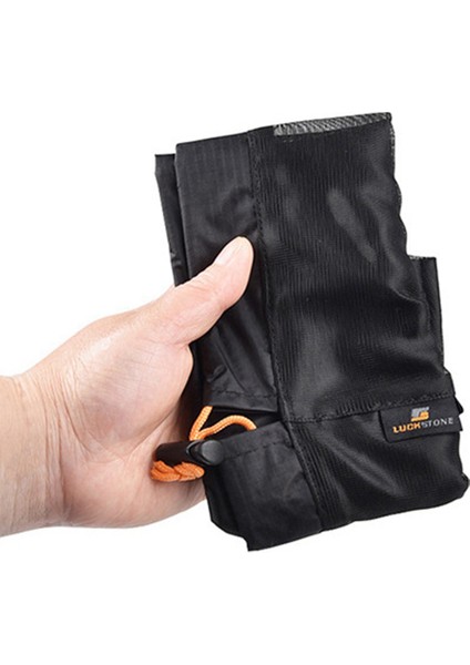 Luckstone Beden Xxl Bağcıklı File Çamaşır Saklama Çantası Çöp Torbası Çok Fonksiyonlu Balık Ağı Seyahat, Kamp, Yürüyüş Için Kolay Katlanır-Siyah (Yurt Dışından) fırsatları