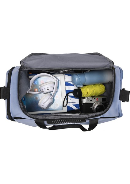 Oxford Kumaş Spor Çantası Spor Çantası Hafta Sonu Gecelik Omuz Çantası Islak Kuru Ayırıcı Cepli-Gri (Yurt Dışından) modelleri