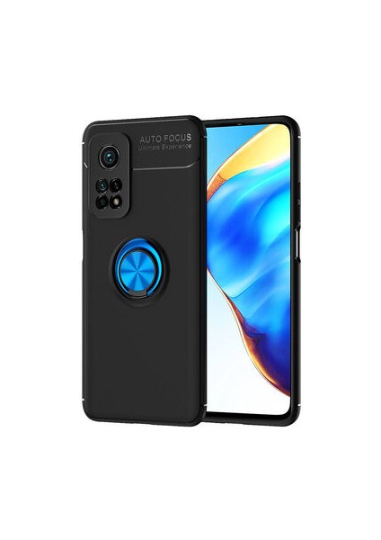 Xiaomi Mi 10T 5g Kılıf Yüzüğü Stant ve Araç Tutucu Olabilen Şık Esnek Premium Silikon Kapak Ryc/ravel