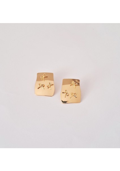 Kurdele Desenli Küpe