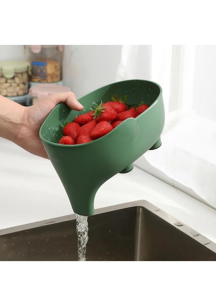 Galerıyo Plastik Sebze Meyve Fil Süzgeç 2'li Mavi /yeşil fiyatları