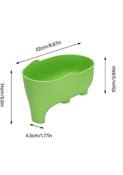 Galerıyo Plastik Sebze Meyve Fil Süzgeç 2'li Mavi /yeşil modelleri