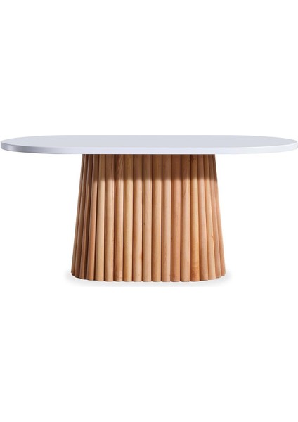 Savana Oval Ahşap Bohem Yemek Masası 90X170 modelleri