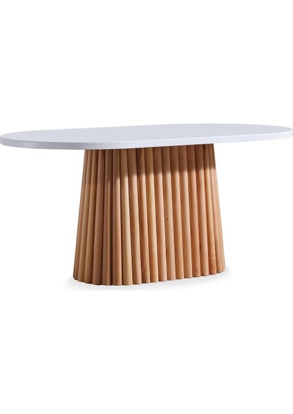 Savana Oval Ahşap Bohem Yemek Masası 90X170 fırsatları