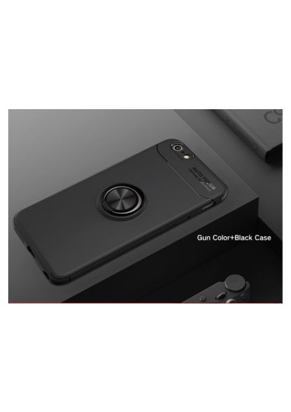 iPhone 8 Kılıf Yüzüğü Stant ve Araç Tutucu Olabilen Şık Esnek Premium Silikon Kapak Ryc/ravel