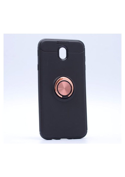 Samsung Galaxy J7 Pro Kılıf Yüzüğü Stant ve Araç Tutucu Olabilen Şık Esnek Premium Silikon Kapak Ryc/ravel