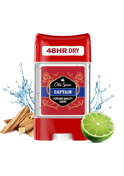 Captain Erkekler için Terleme Önleyici Deodorant Clear Jel Stick 70 ml modelleri