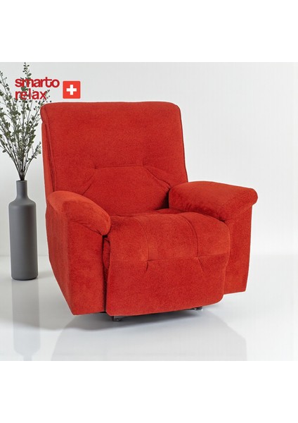 Relax TV Koltuğu Porto Elektrikli Sırt Dayanağı Kontrol Panelli Ergonomik Kırmızı Dekoratif Baba Koltuğu fiyatları