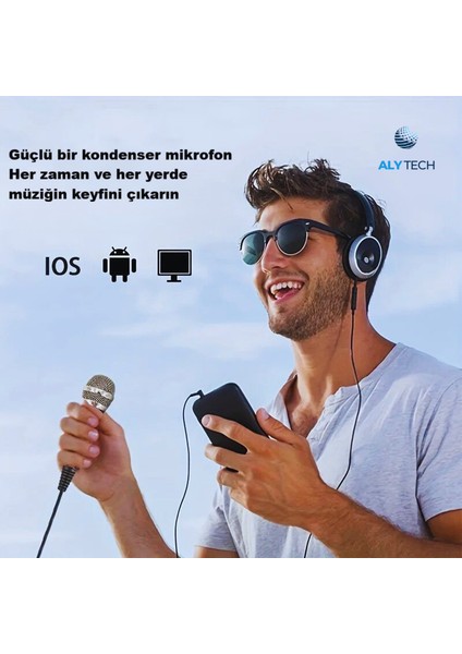 Profesyonel Condenser Mikrofon Seti Çok Yönlü ,tripod Standlı, Pop Filtreli, Pc & Telefon Uyumlu