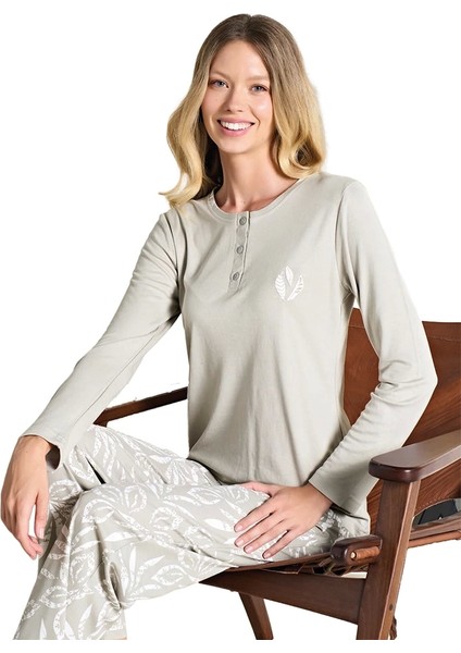 Over Sleep 3118 Kadın Büyük Beden Pijama Takımı