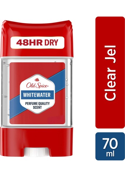 Whitewater Erkekler için Terleme Önleyici Deodorant Clear Jel Stick 70 ml