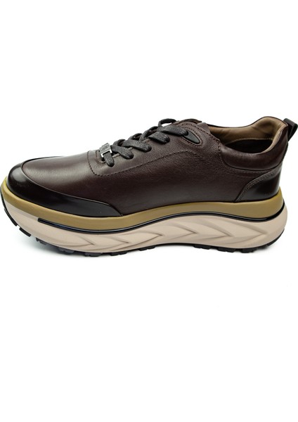 22390 Kahverengi Deri Erkek Casual Ayakkabı modelleri