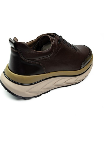22390 Kahverengi Deri Erkek Casual Ayakkabı fırsatları
