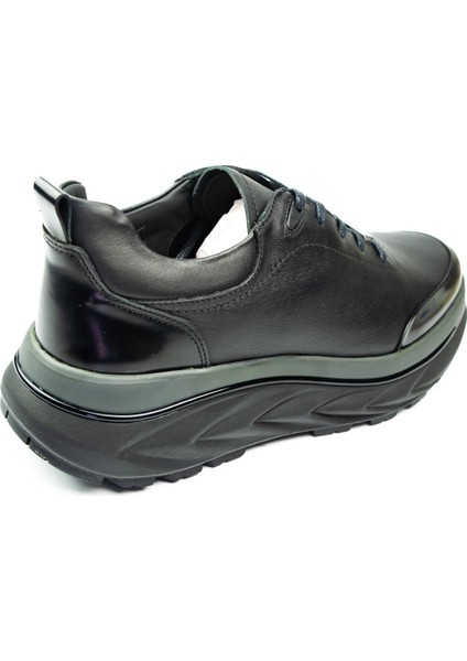 22390 Siyah Deri Erkek Casual Ayakkabı fırsatları