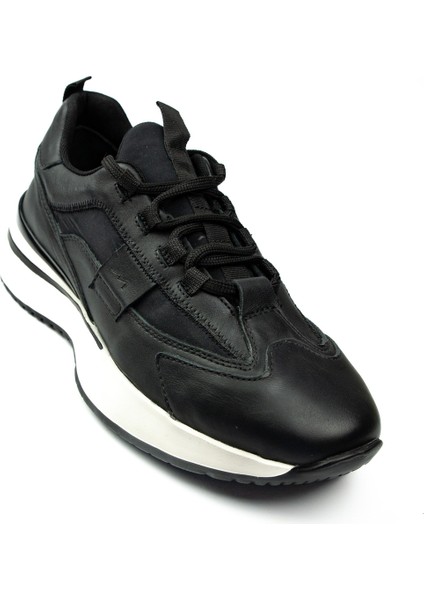 22265 Siyah Deri Erkek Casual Ayakkabı